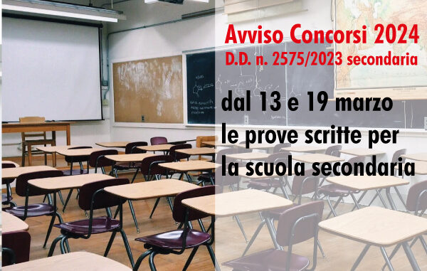 Concorso docenti 2024: dal 13 e 19 marzo le prove scritte per la scuola  secondaria - FLC CGIL Ragusa - Federazione Lavoratori della Conoscenza